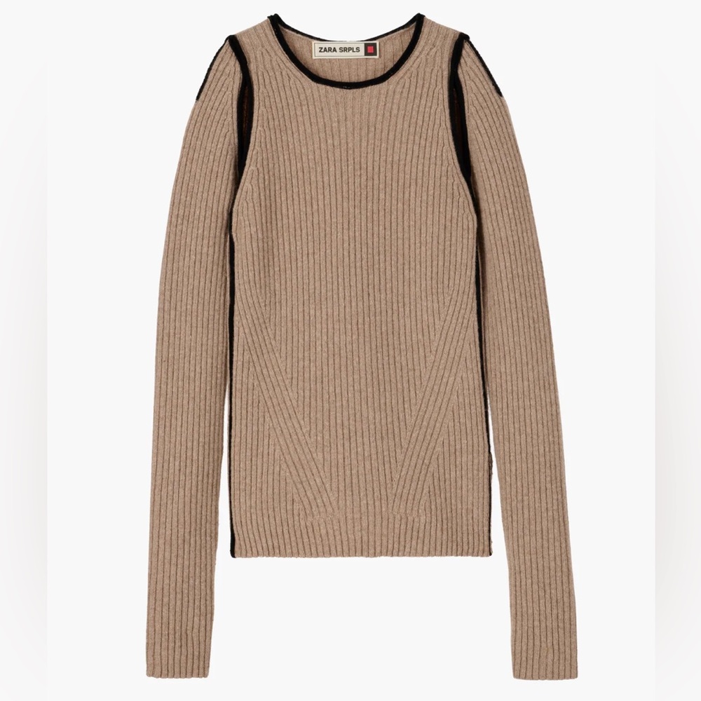 New Zara $149 SRPLS TNCK SWTR 07 100% Wool Sweater Surplus XS 4566/200